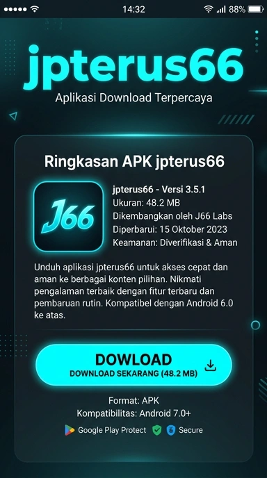 Tampilan halaman APK jpterus66